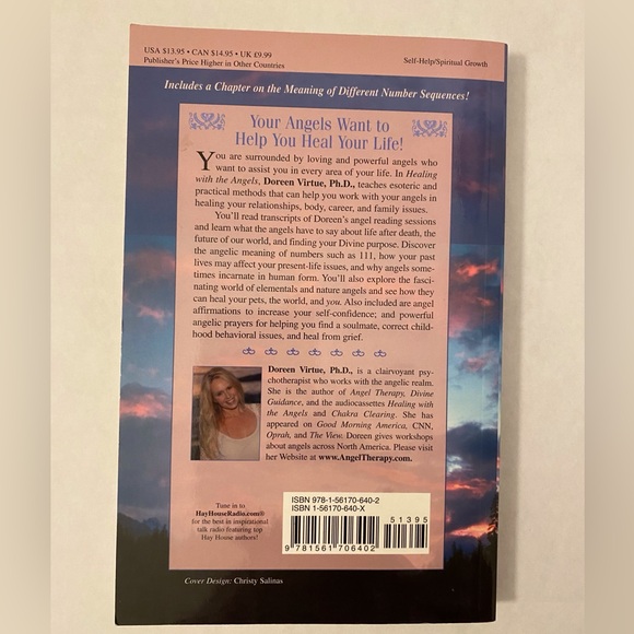 Doreen Virtue - Healing With The Angels Paperback Book - Picture 2 of 4